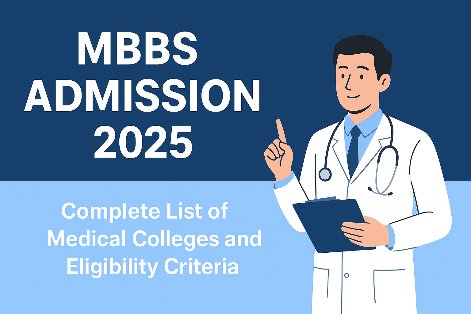 MBBS Admission 2025: Complete List of Medical Colleges and Eligibility Criteria